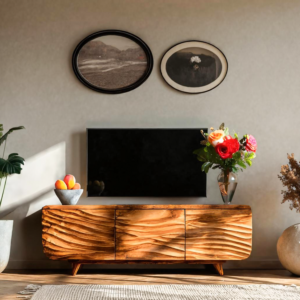 Mid Century Inspired TV Cabinet For Living