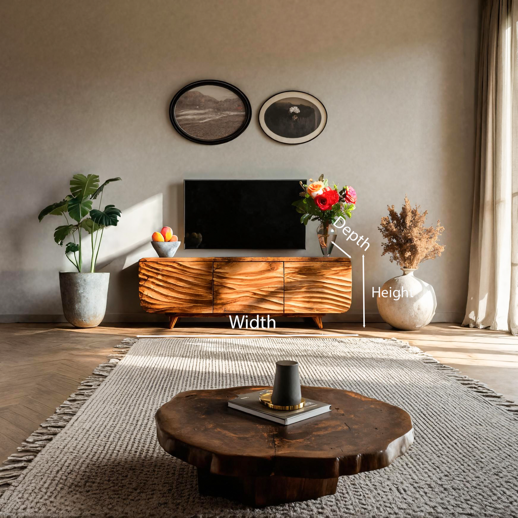 Mid Century Inspired TV Cabinet For Living