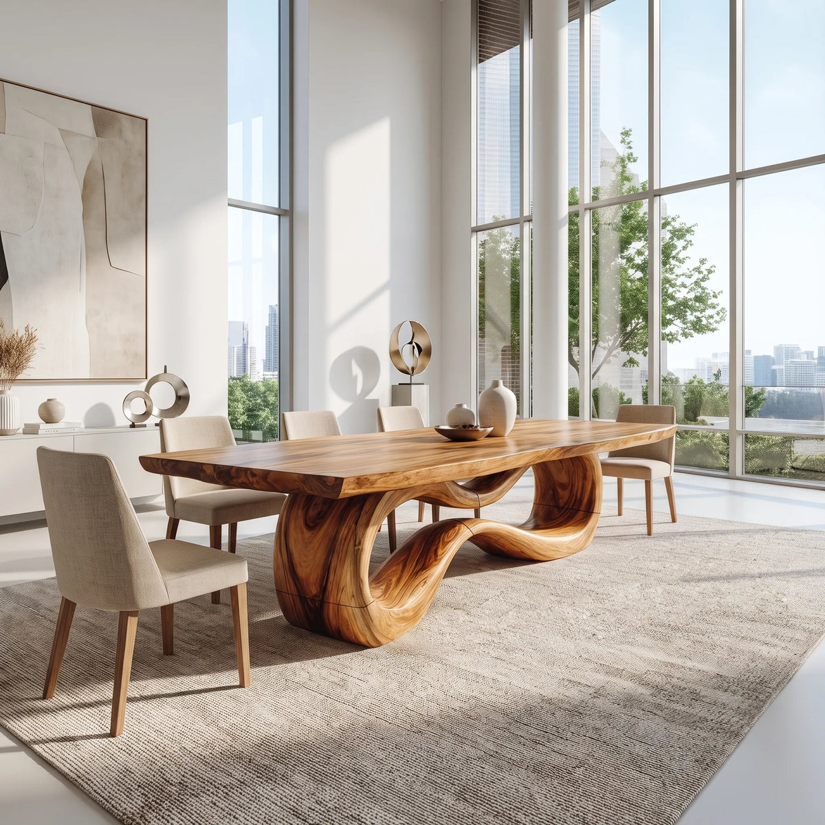 Refined Rectangle Dining Table Modern Dining Room Table For Luxury Dining Room