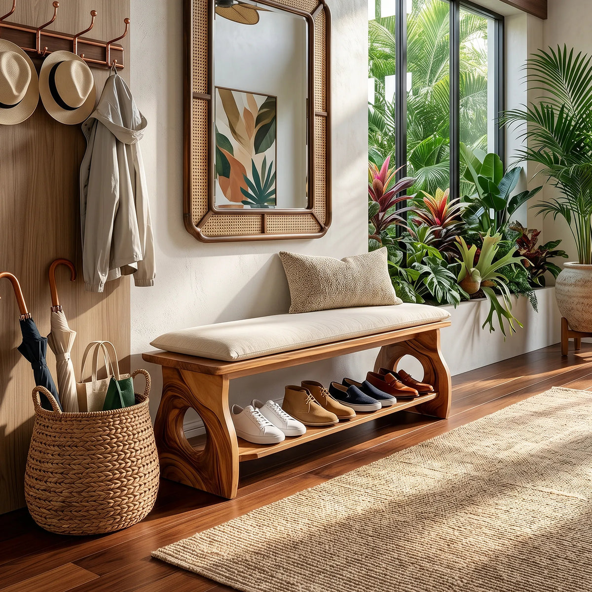 Industrial Shoe Storage Cabinet For Urban Loft Hallway Placement