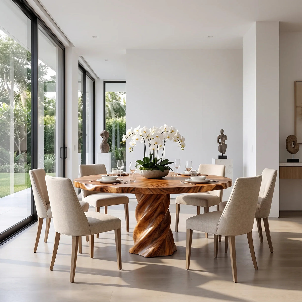 Graceful Round Dining Table Modern Dining Room Table For Dining Room