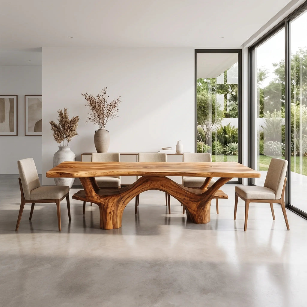 Organic Rectangle Dining Table Wood Dining Room Table For Dining Room