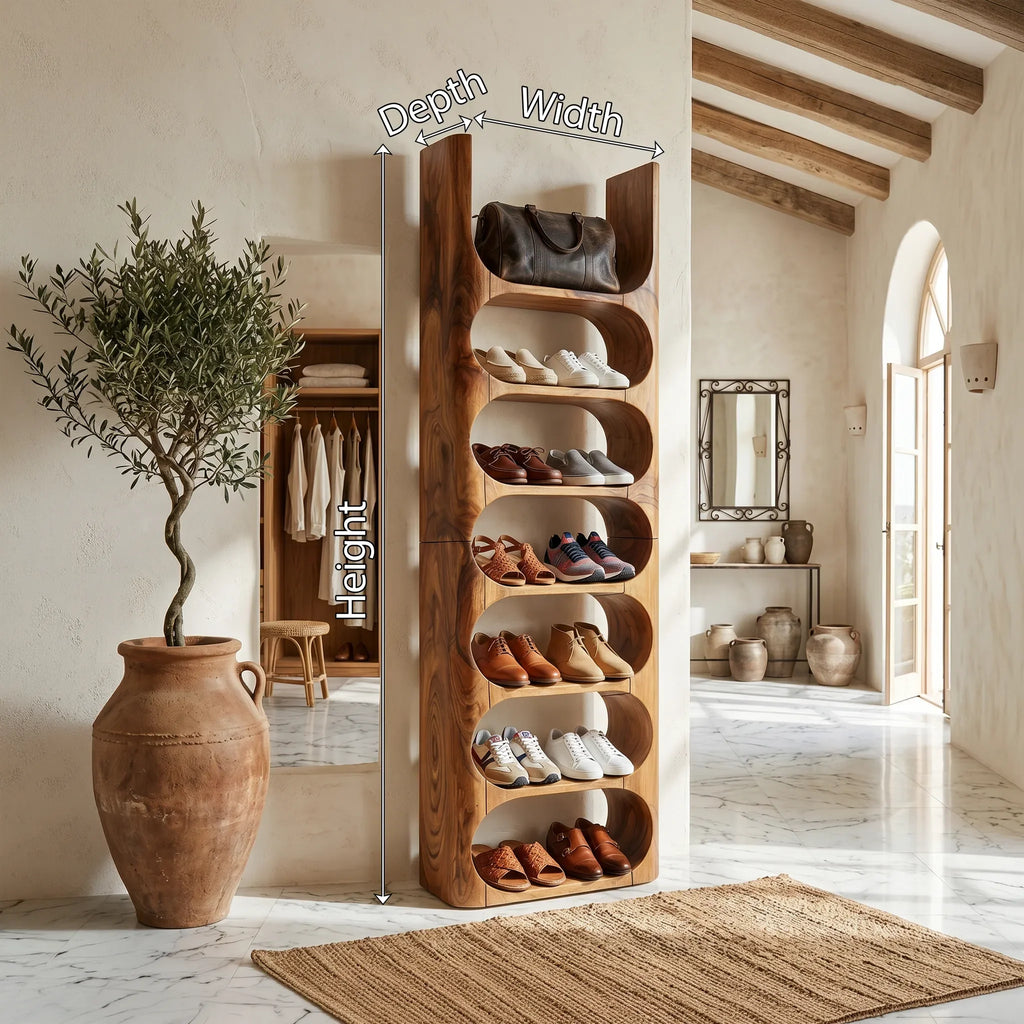 Modern Vertical Shoe Rack For Apartment Entryway Storage Corner