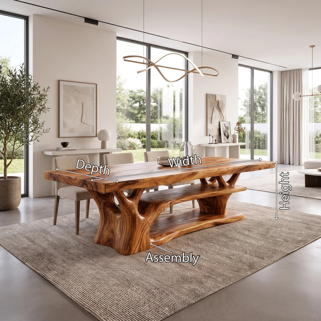 Refined Dining Table Rectangle Dining Room Table Open Shelf Base For Dining Room