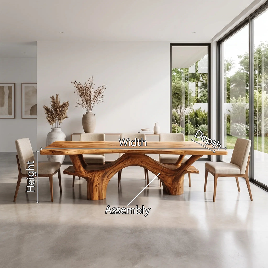 Organic Rectangle Dining Table Wood Dining Room Table For Dining Room