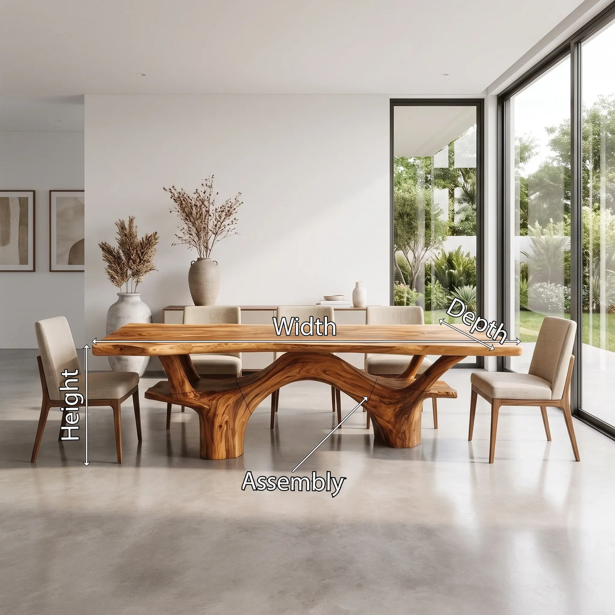 Organic Rectangle Dining Table Wood Dining Room Table For Dining Room