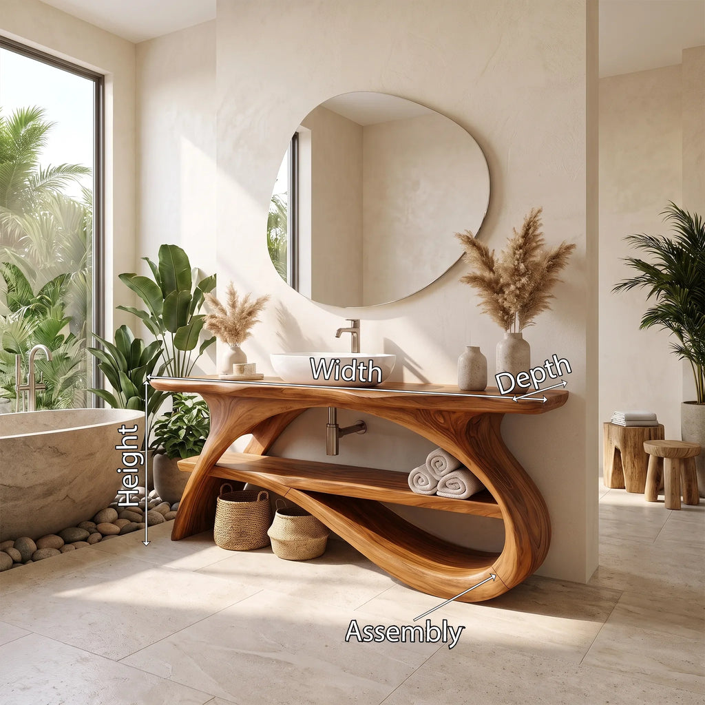 Minimal Bathroom Vanity Bathroom Vanity With Sink Modern Bathroom Vanity Long Open Shelf For Contemporary Bathroom
