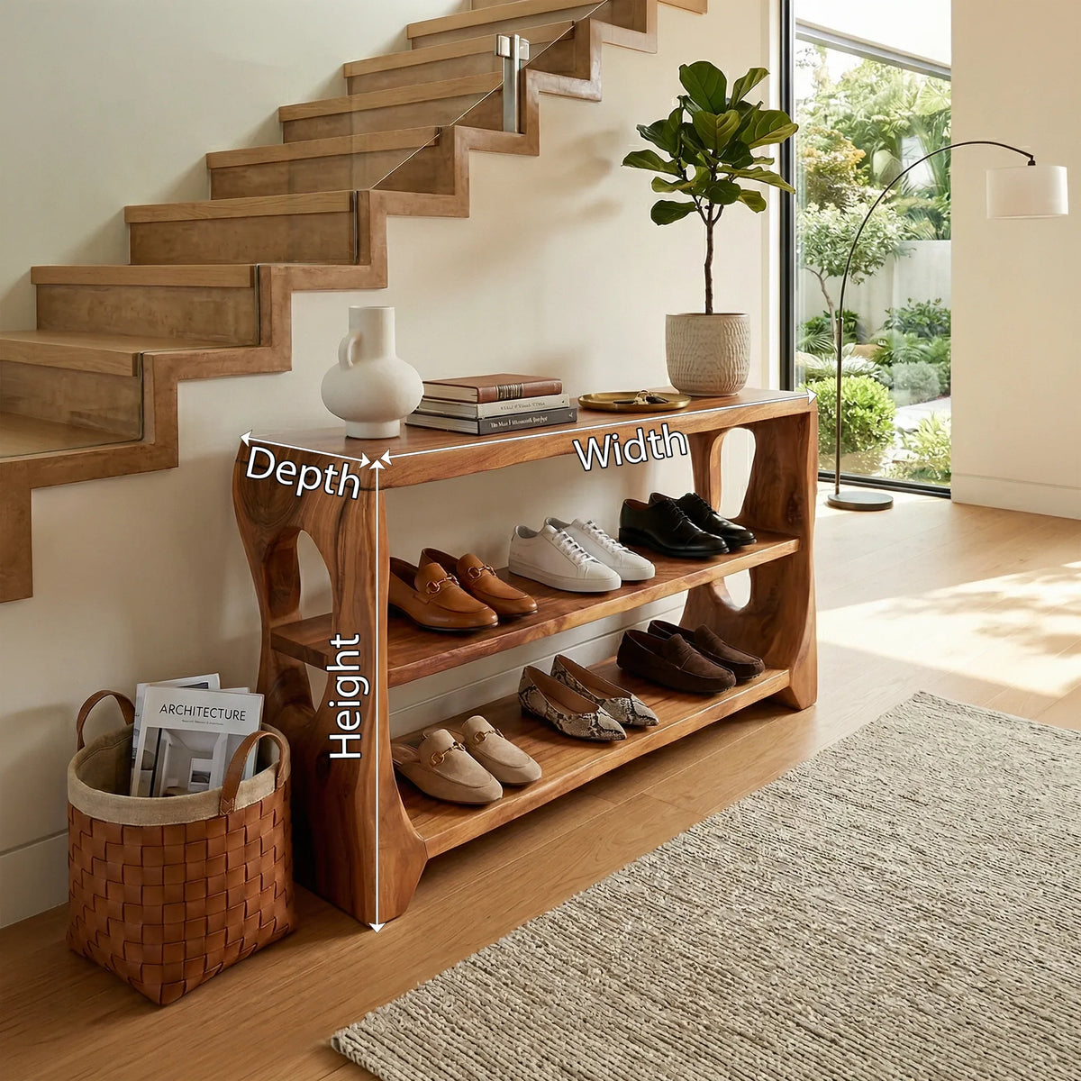 Modern Shoe Storage Rack For Apartment Entryway Hallway Corner