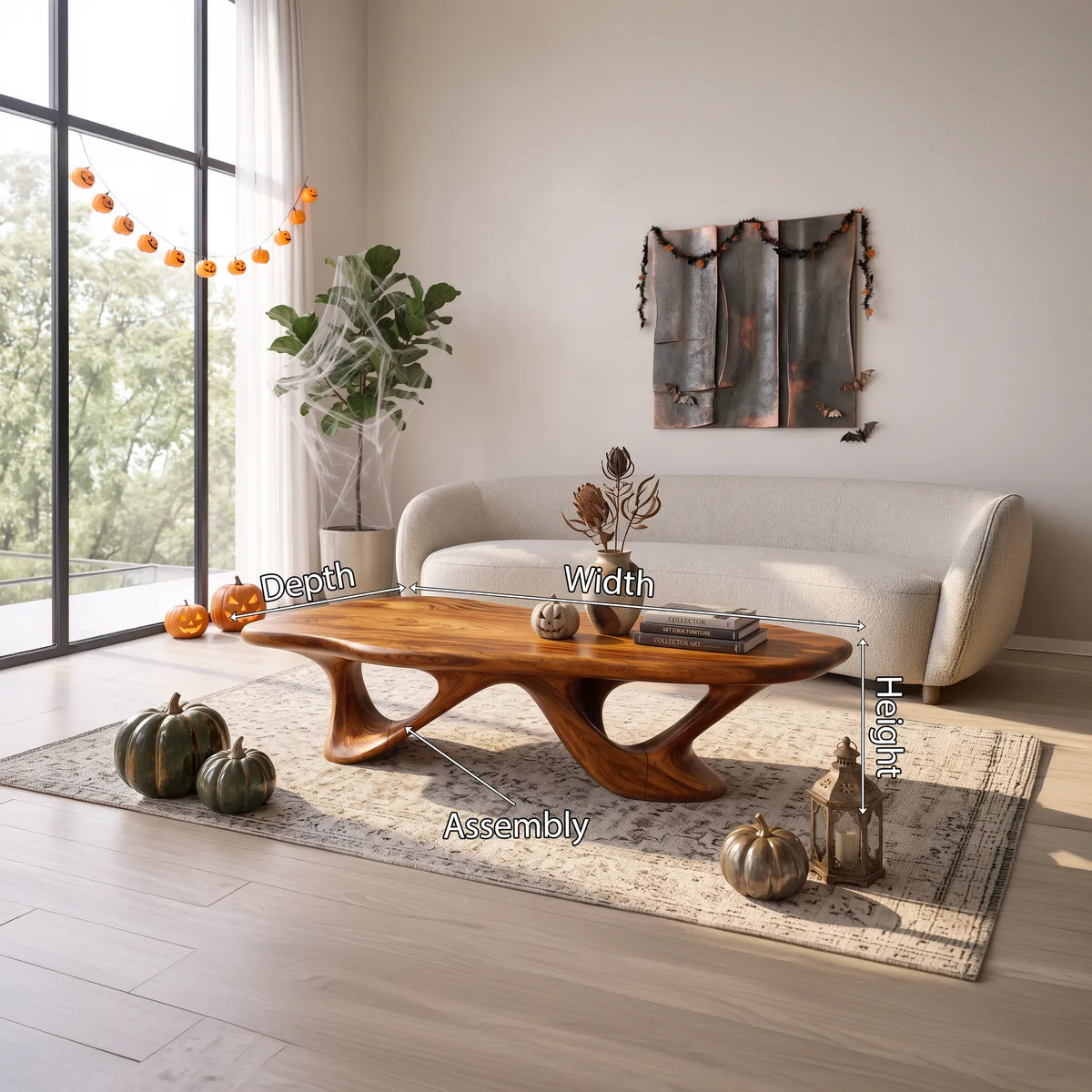 Organic Halloween Flow Coffee Table For Living Room