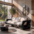 Natural Sculptural Sofa For Living Room And Lounge Area