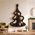 Modern Christmas Wall Decor With Artistic Hollow Tree Form For Entryway
