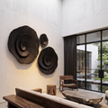 Contemporary Flower Wall Art With Sculptural Spiral Form For Entryway