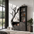 Modern Storage Cabinet With Rounded Frame Design For Entryway