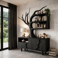 Modern Cabinet With Integrated Tree Branch Design For Living Room