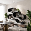 Farmhouse Organic Wood Shelves For Reading Nook