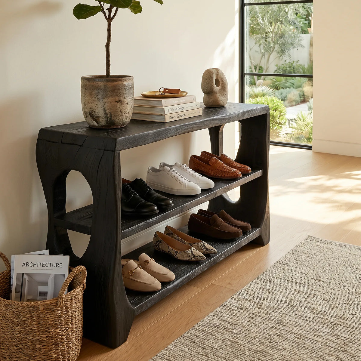 Modern Shoe Storage Rack For Apartment Entryway Hallway Corner