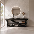 Serene Modern Bathroom Vanity Bathroom Vanity With Sink Freestanding Bathroom Vanity Open Shelf Design For Spa Bathroom