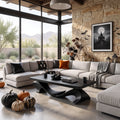 Organic Halloween Flowing Table For Cozy Cabin Interior