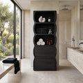 Sculptural Wavy Bathroom Cabinet With Storage Drawers For Bathroom