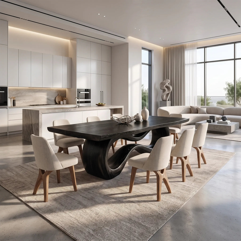 Refined Rectangle Dining Table Modern Dining Room Table For Luxury Dining Room