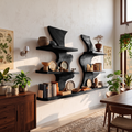 Organic Modern Decorative Wall Shelves For Living Room