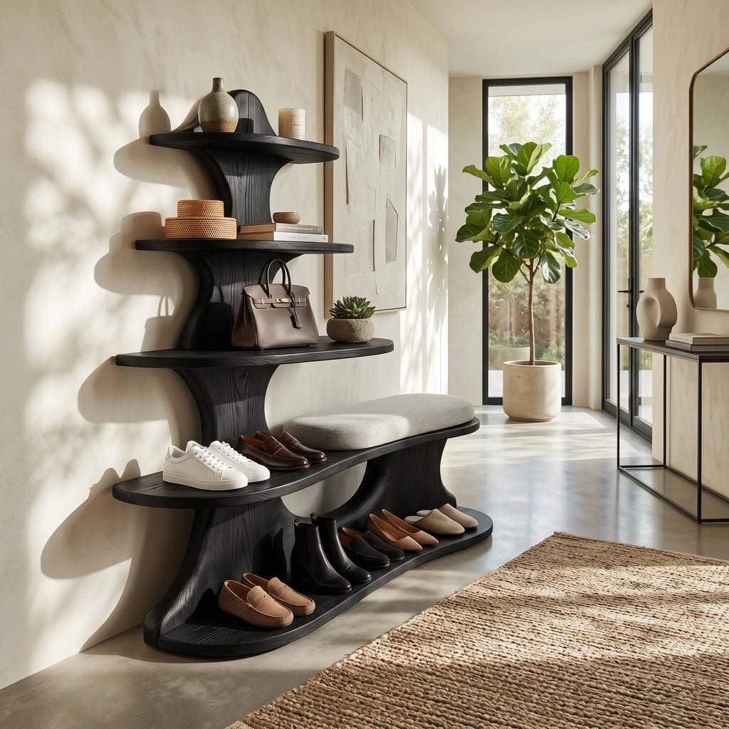 Industrial Shoe Organizer Rack For Urban Loft Entryway Corner