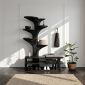 Industrial Shoe Rack Shelf For Loft Entryway Hallway Placement
