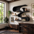 Modern Organic Decorative Wall Shelves For Bathroom