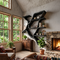Organic Tree Branch Wall Mounted Shelves For Kitchen