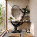 Artistic Bathroom Vanity With Sink Wooden Bathroom Vanity Modern Bathroom Vanity Tree Inspired Shelving For Contemporary