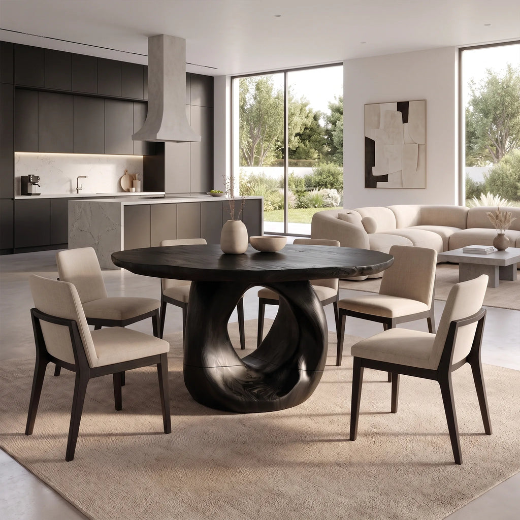 Warm Round Dining Table Modern Dining Room Table For Dining Room