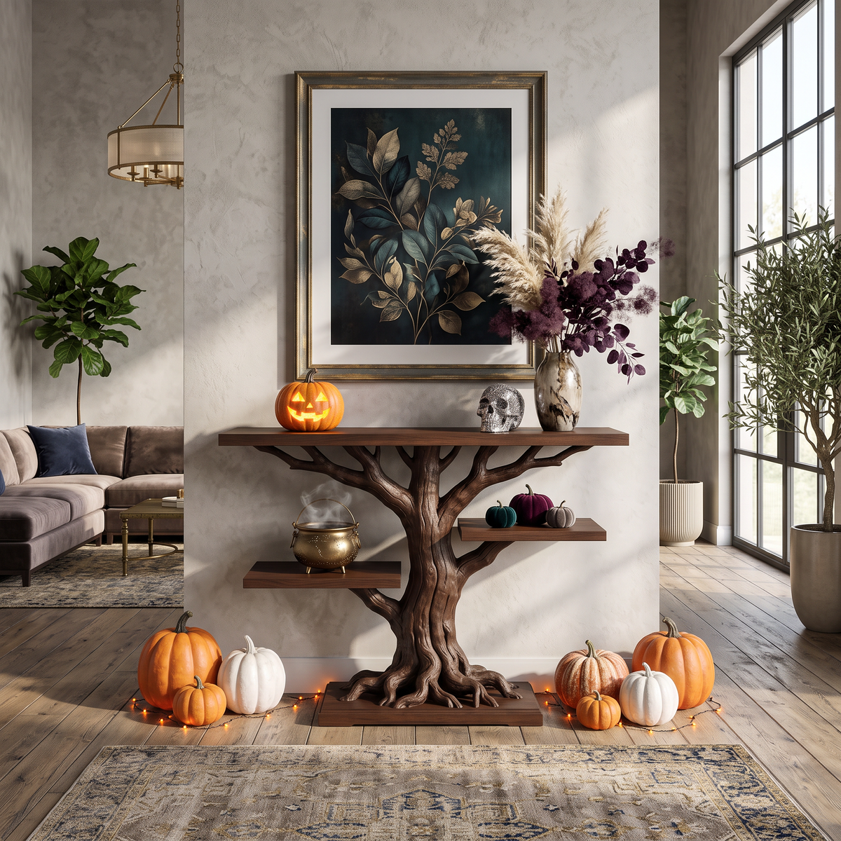 Contemporary Root Form Display Table For Halloween Furniture