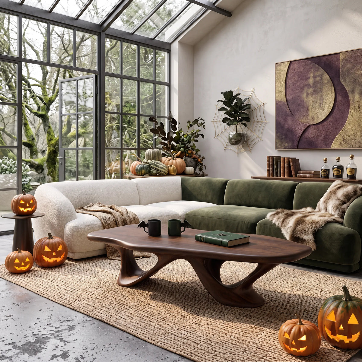 Organic Halloween Flow Coffee Table For Living Room