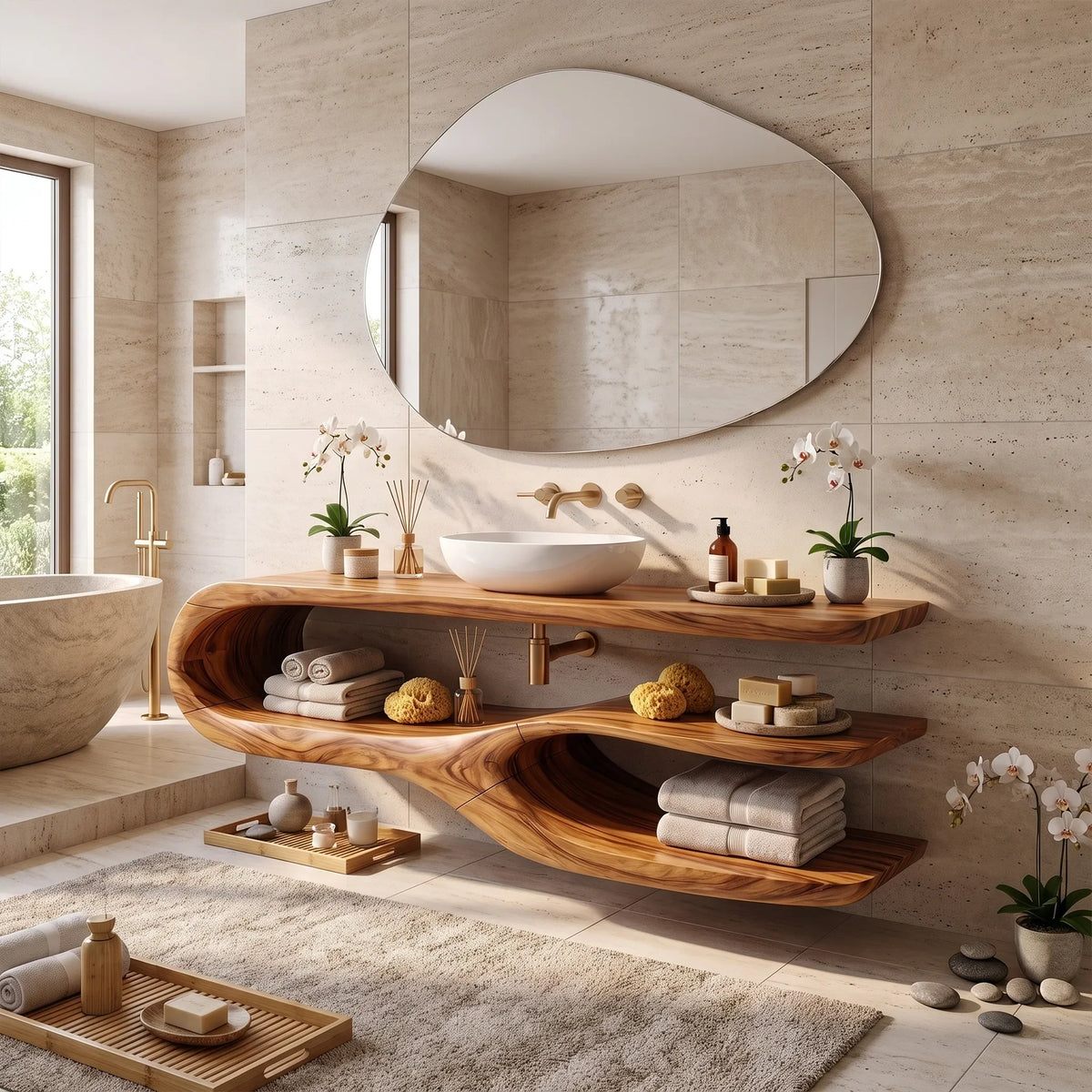 Artistic Bathroom Vanity Bathroom Vanity With Sink Freestanding Bathroom Vanity Branch Style Base For Contemporary Bathr