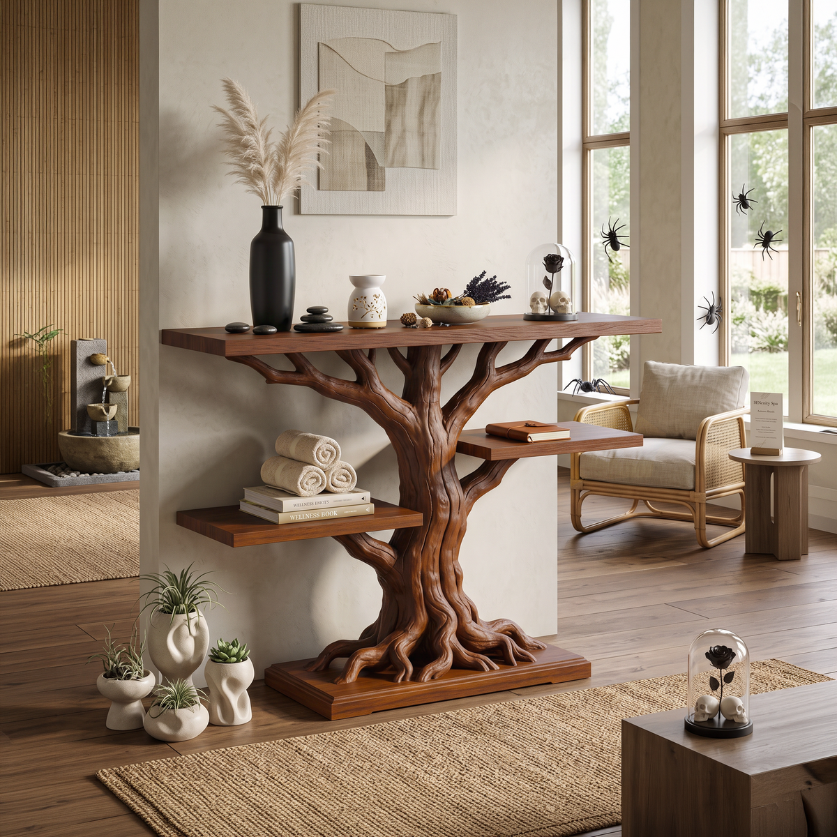 Contemporary Root Form Display Table For Halloween Furniture