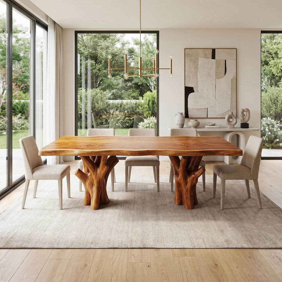 Sophisticated Dining Table Rectangle Dining Table Dining Room Table Branch Base For Dining Room