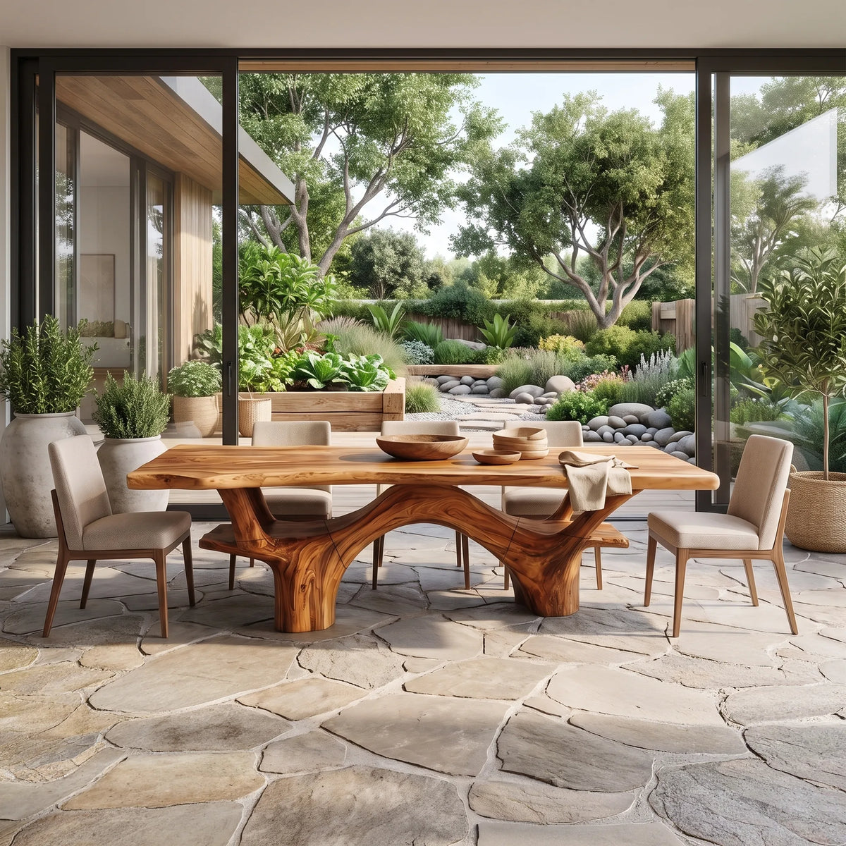 Organic Rectangle Dining Table Wood Dining Room Table For Dining Room