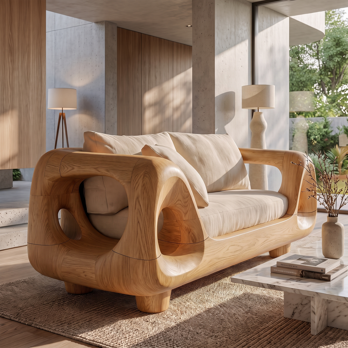Minimalist Statement Sofa For Living Room And Family Room