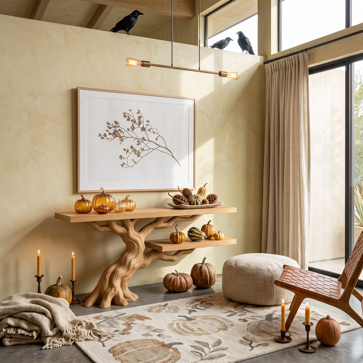 Modern Root Branch Accent Table For Gothic Halloween Furniture