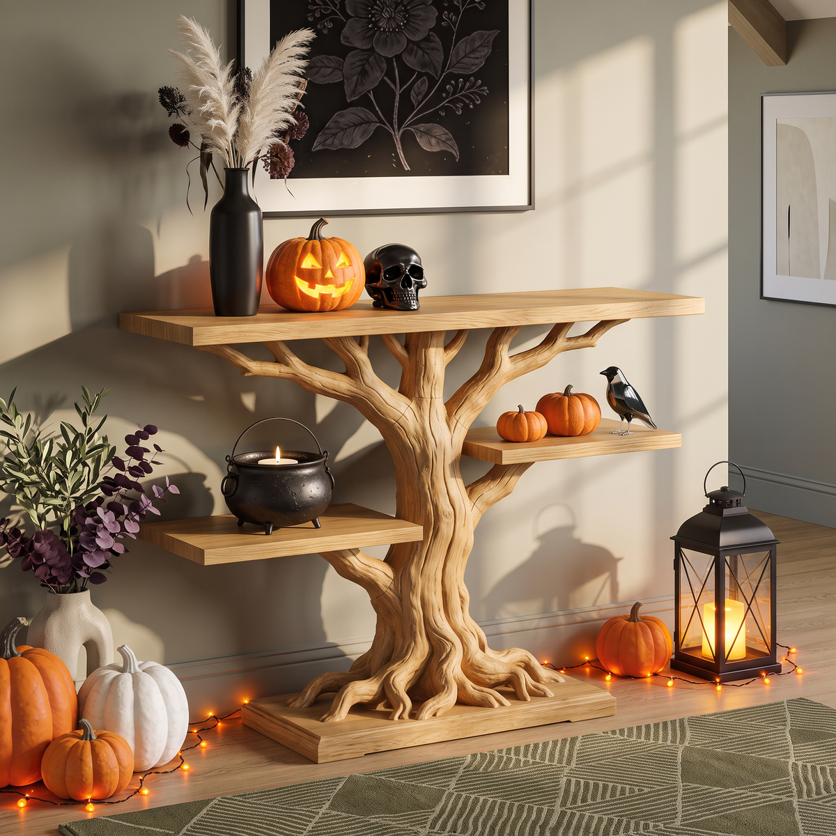 Contemporary Root Form Display Table For Halloween Furniture