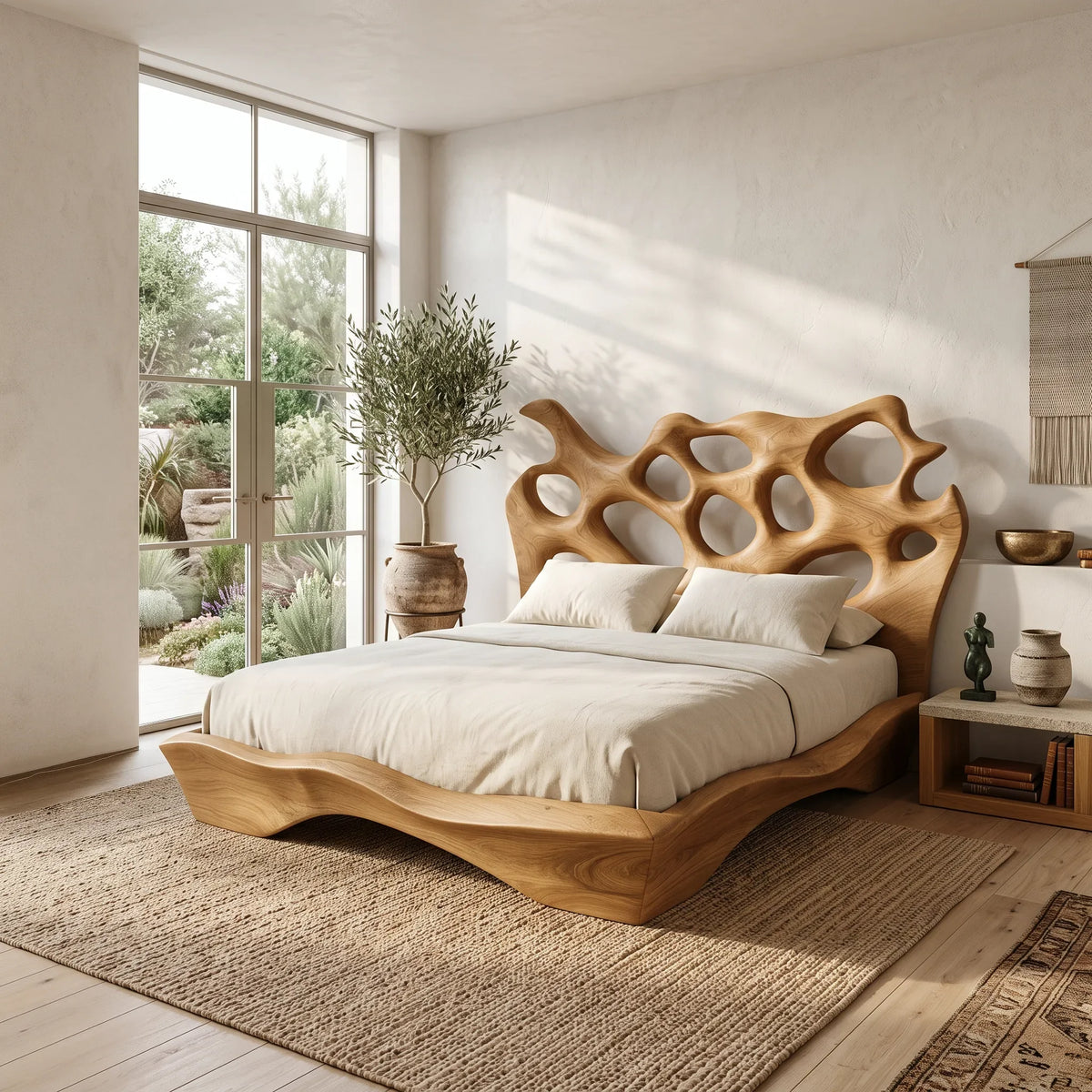 Contemporary Bed Frame Statement Furniture For Luxury Bedroom