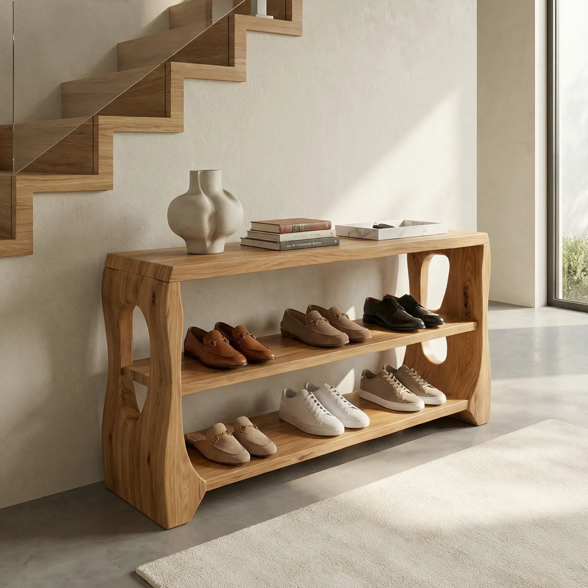 Modern Shoe Storage Rack For Apartment Entryway Hallway Corner