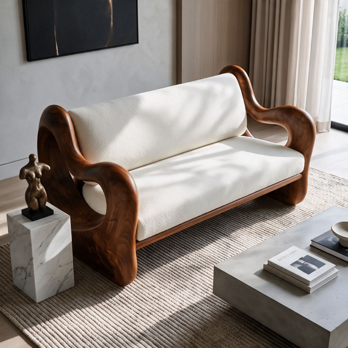 Natural Organic Sofa For Living Room And Reading Lounge