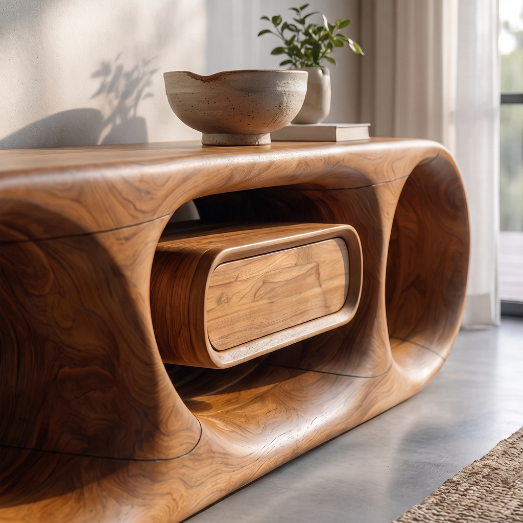 Mid Century Statement TV Console For Living Room And Media Room