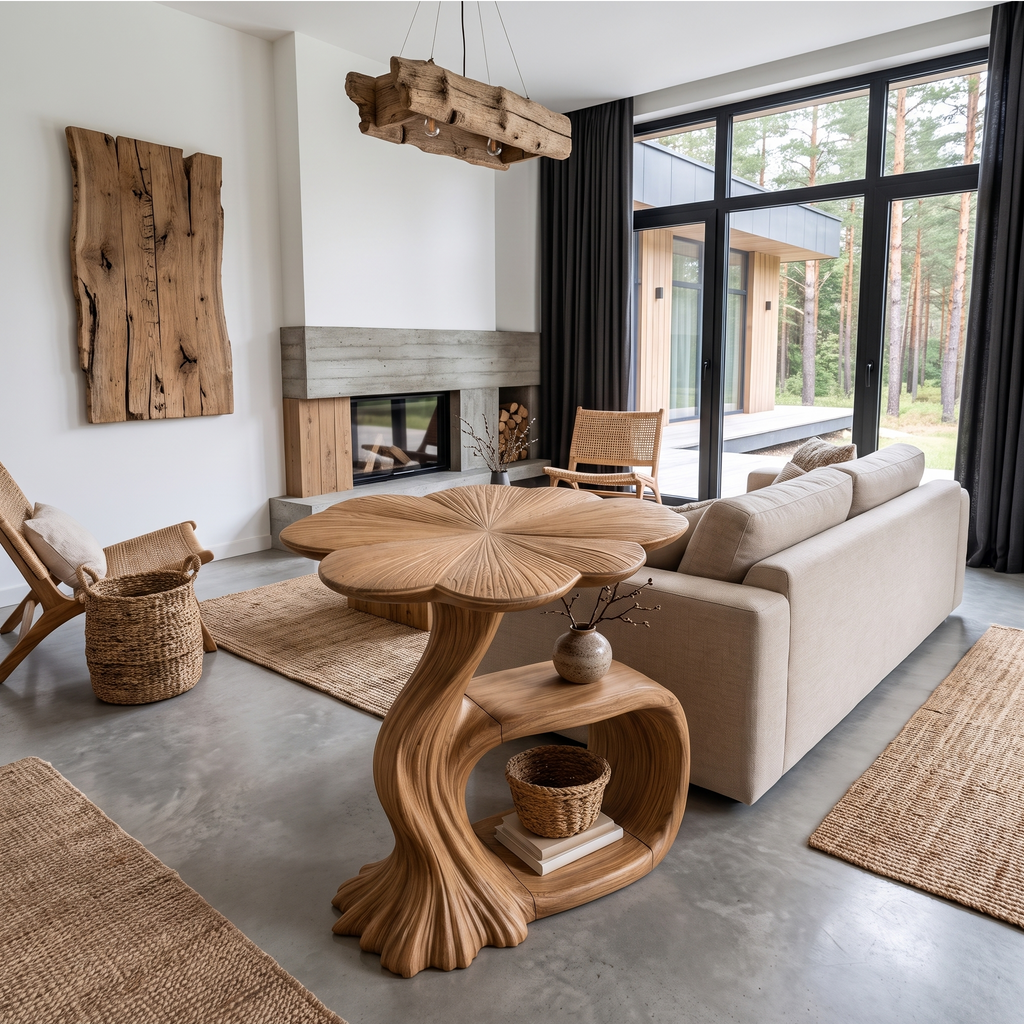 Modern Beside Table Inspired Base For Living Room