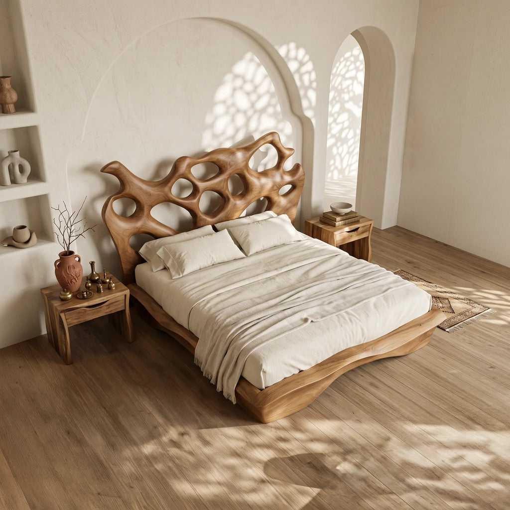 Contemporary Bed Frame Statement Furniture For Luxury Bedroom