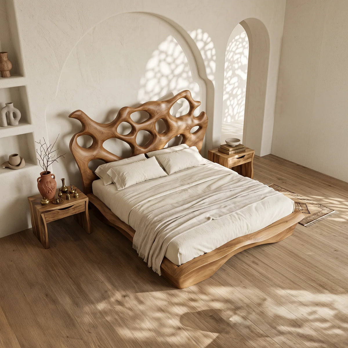 Contemporary Bed Frame Statement Furniture For Luxury Bedroom