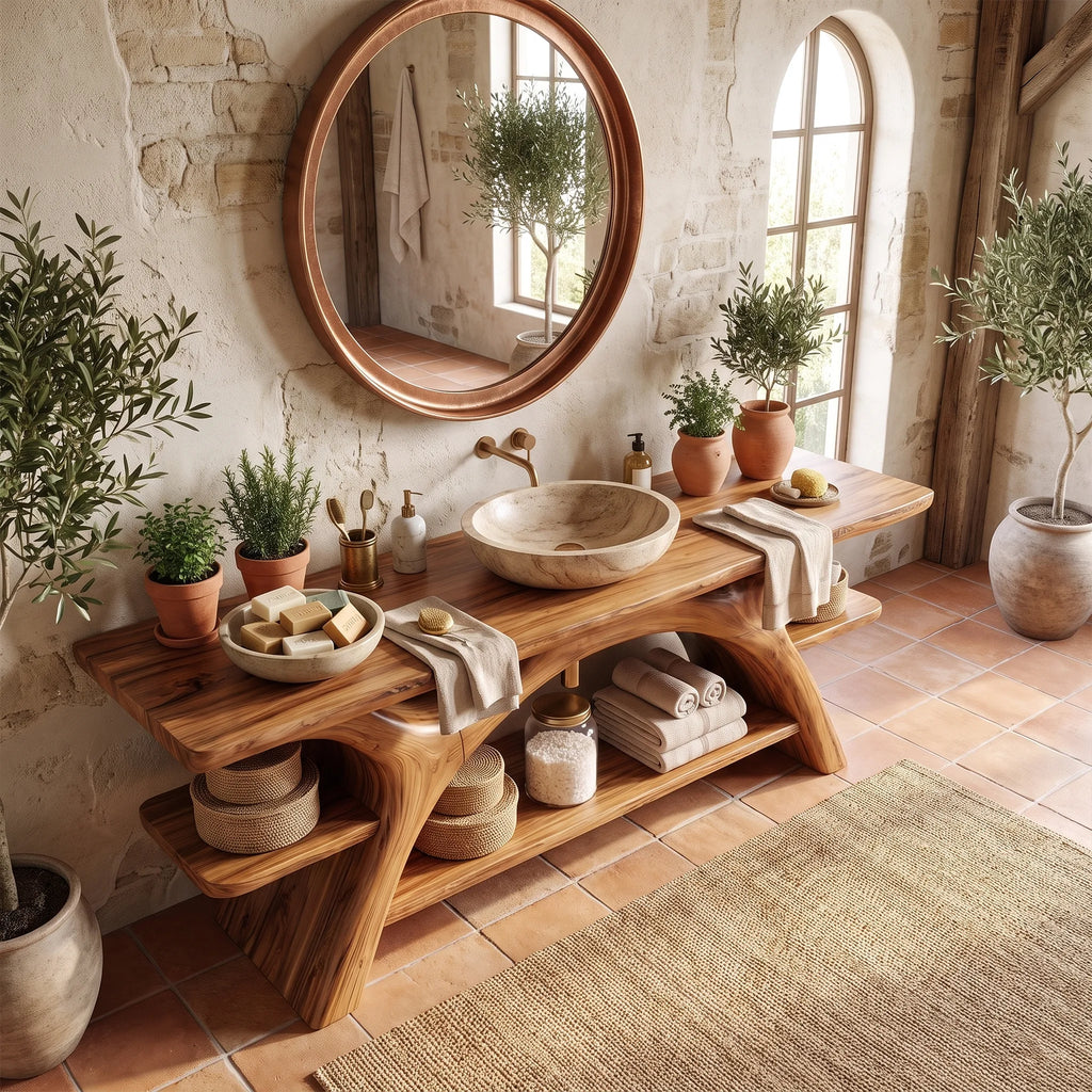 Inviting Bathroom Vanity Bathroom Vanity With Sink Freestanding Bathroom Vanity Wide Open Shelves For Primary Bathroom