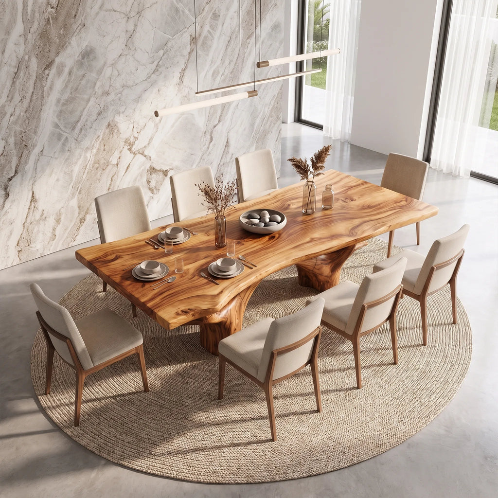 Organic Rectangle Dining Table Wood Dining Room Table For Dining Room