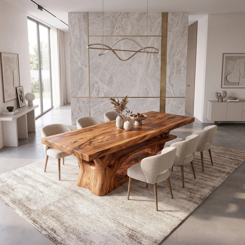 Refined Dining Table Rectangle Dining Room Table Open Shelf Base For Dining Room